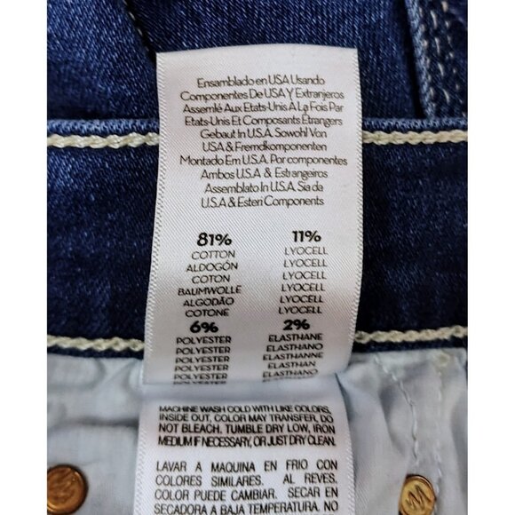 Mother The Pixie Rider Ankle Jean Sz (26) High Waist - *Distressed Hem/Custom Fr - Picture 8 of 9